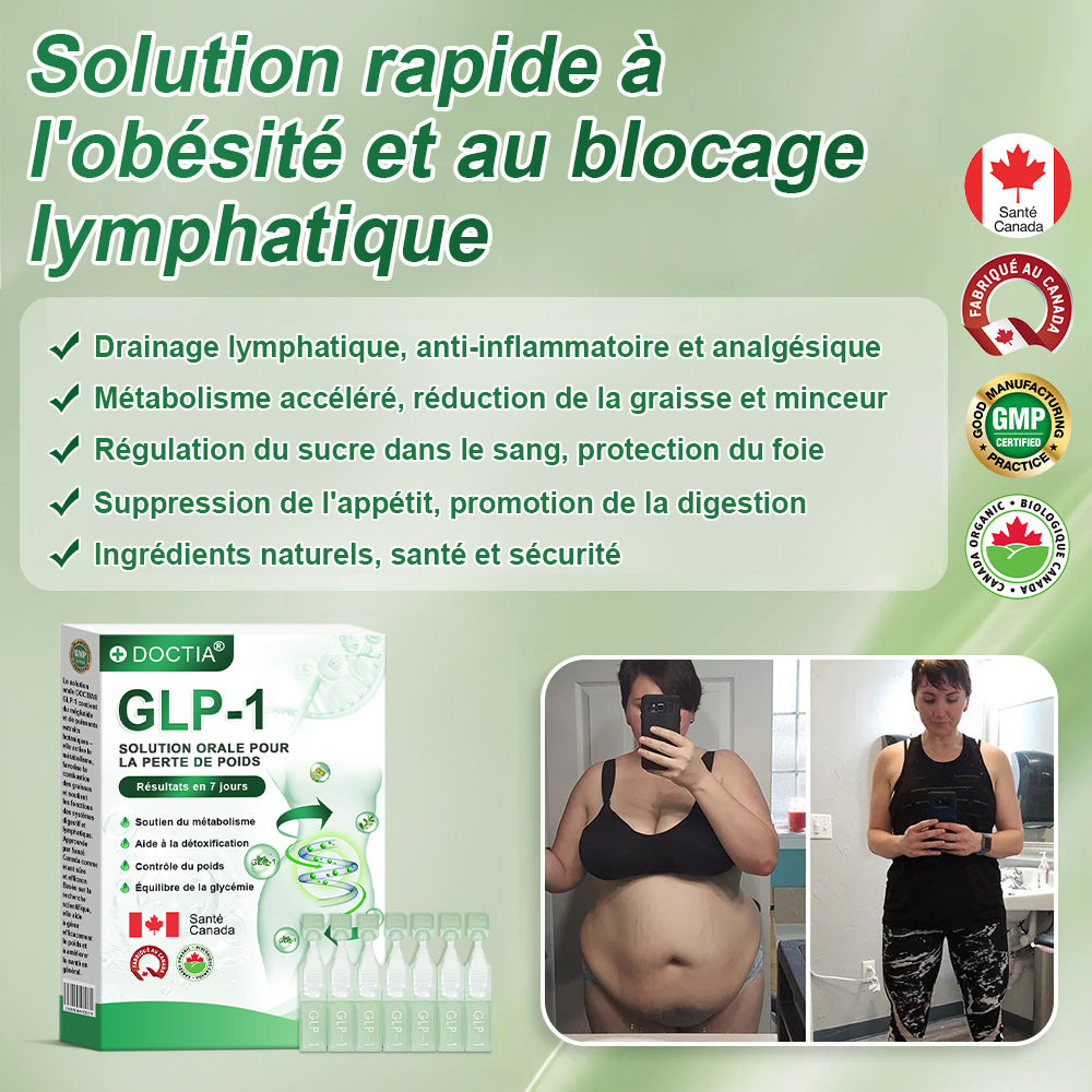 DOCTІA® G 𝐿 P-1 𝑺𝒐𝒍𝒖𝒕𝒊𝒐𝒏 Orale📊 Premiers résultats visibles en 7 jours 💧Pour l'obésité, le cœur et la circulation, le diabète, l'apnée du sommeil, les articulations et plus encore