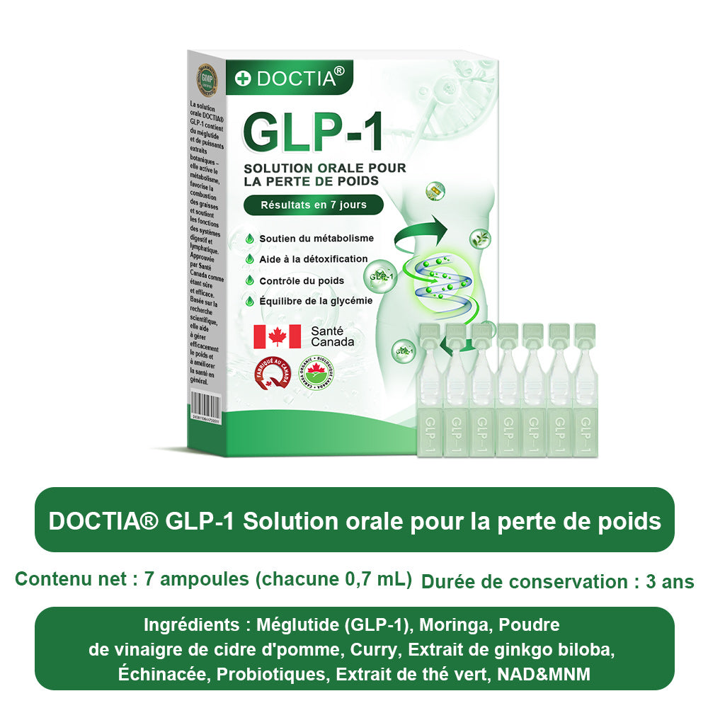 DOCTІA® G 𝐿 P-1 𝑺𝒐𝒍𝒖𝒕𝒊𝒐𝒏 Orale📊 Premiers résultats visibles en 7 jours 💧Pour l'obésité, le cœur et la circulation, le diabète, l'apnée du sommeil, les articulations et plus encore