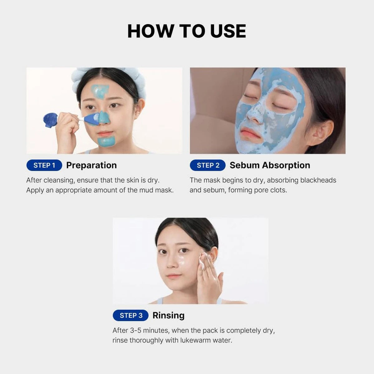 Pore Blackhead Mud Facial Mask - Skin Cooling & Pore Tightening